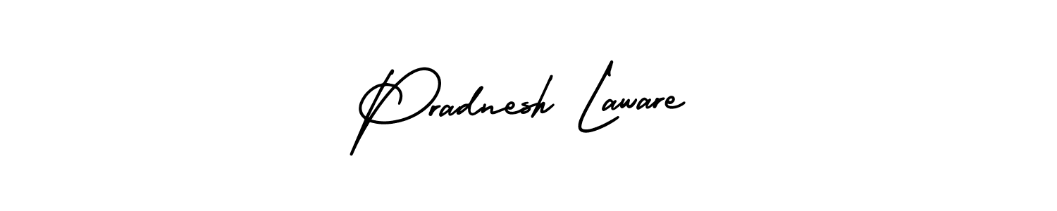 How to make Pradnesh Laware signature? AmerikaSignatureDemo-Regular is a professional autograph style. Create handwritten signature for Pradnesh Laware name. Pradnesh Laware signature style 3 images and pictures png