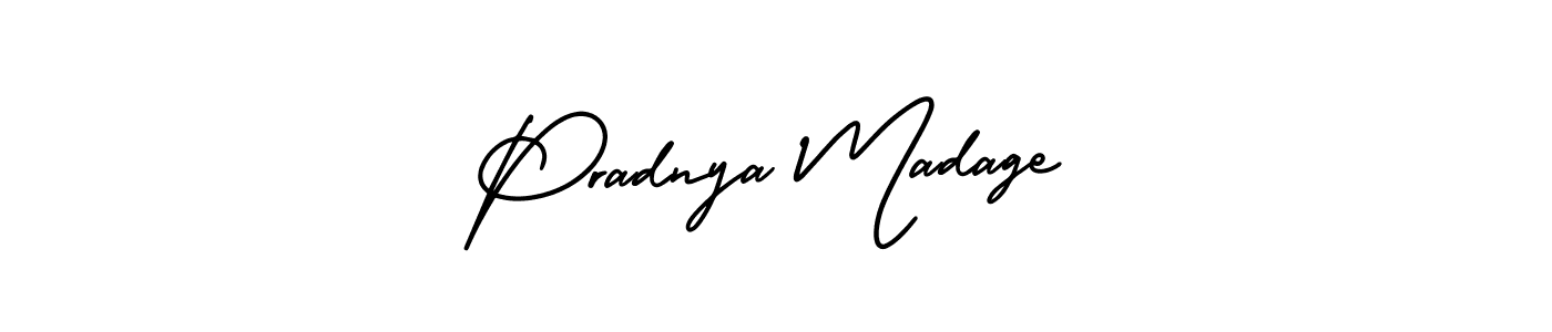 Also we have Pradnya Madage name is the best signature style. Create professional handwritten signature collection using AmerikaSignatureDemo-Regular autograph style. Pradnya Madage signature style 3 images and pictures png