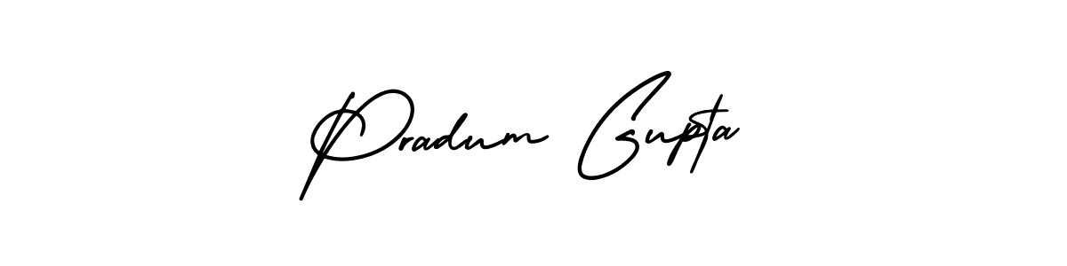 It looks lik you need a new signature style for name Pradum Gupta. Design unique handwritten (AmerikaSignatureDemo-Regular) signature with our free signature maker in just a few clicks. Pradum Gupta signature style 3 images and pictures png