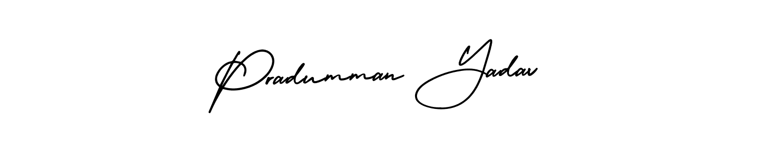 Also we have Pradumman Yadav name is the best signature style. Create professional handwritten signature collection using AmerikaSignatureDemo-Regular autograph style. Pradumman Yadav signature style 3 images and pictures png