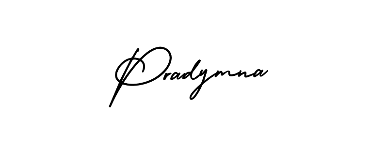 Create a beautiful signature design for name Pradymna. With this signature (AmerikaSignatureDemo-Regular) fonts, you can make a handwritten signature for free. Pradymna signature style 3 images and pictures png