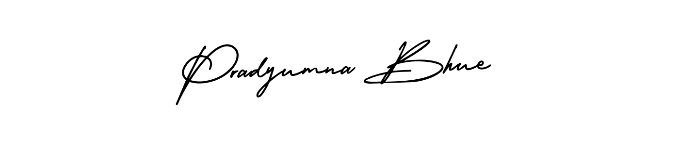 Make a short Pradyumna Bhue signature style. Manage your documents anywhere anytime using AmerikaSignatureDemo-Regular. Create and add eSignatures, submit forms, share and send files easily. Pradyumna Bhue signature style 3 images and pictures png