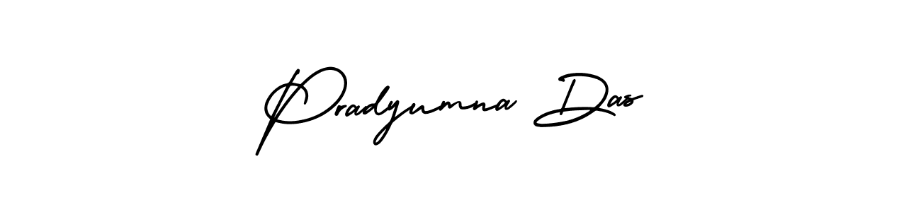 How to make Pradyumna Das name signature. Use AmerikaSignatureDemo-Regular style for creating short signs online. This is the latest handwritten sign. Pradyumna Das signature style 3 images and pictures png