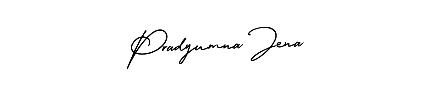 Create a beautiful signature design for name Pradyumna Jena. With this signature (AmerikaSignatureDemo-Regular) fonts, you can make a handwritten signature for free. Pradyumna Jena signature style 3 images and pictures png