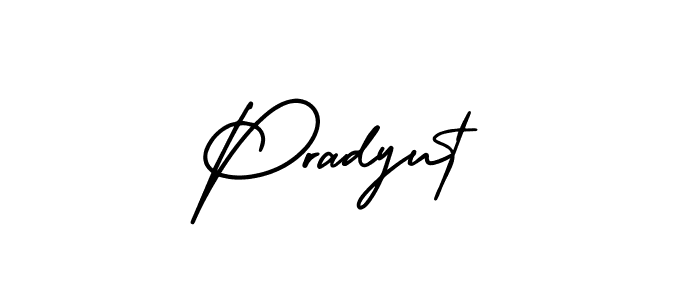 How to make Pradyut signature? AmerikaSignatureDemo-Regular is a professional autograph style. Create handwritten signature for Pradyut name. Pradyut signature style 3 images and pictures png