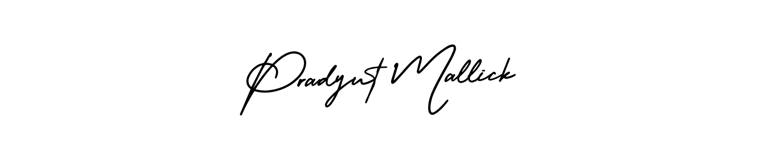 Create a beautiful signature design for name Pradyut Mallick. With this signature (AmerikaSignatureDemo-Regular) fonts, you can make a handwritten signature for free. Pradyut Mallick signature style 3 images and pictures png