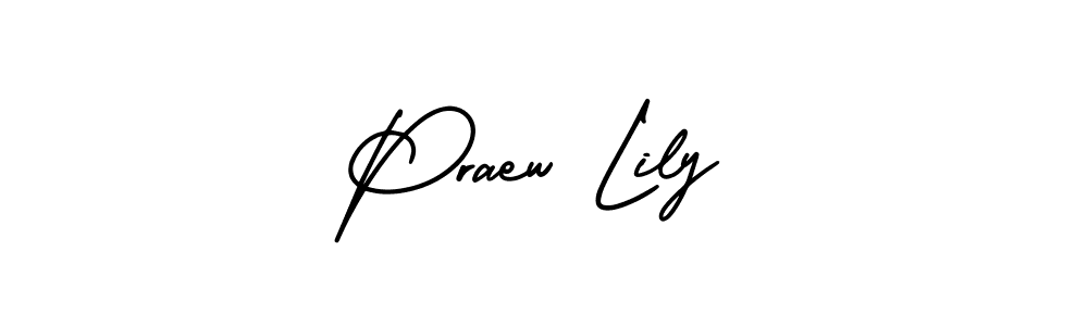 if you are searching for the best signature style for your name Praew Lily. so please give up your signature search. here we have designed multiple signature styles  using AmerikaSignatureDemo-Regular. Praew Lily signature style 3 images and pictures png