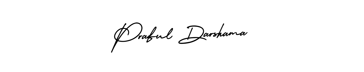 Check out images of Autograph of Praful Darshama name. Actor Praful Darshama Signature Style. AmerikaSignatureDemo-Regular is a professional sign style online. Praful Darshama signature style 3 images and pictures png