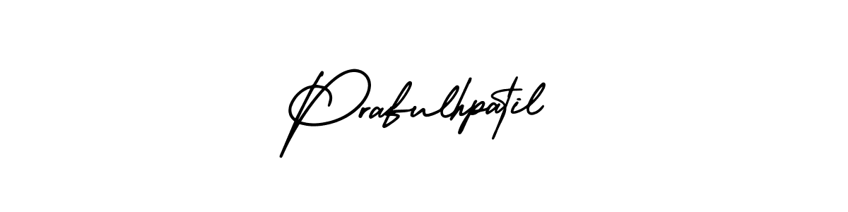 This is the best signature style for the Prafulhpatil name. Also you like these signature font (AmerikaSignatureDemo-Regular). Mix name signature. Prafulhpatil signature style 3 images and pictures png