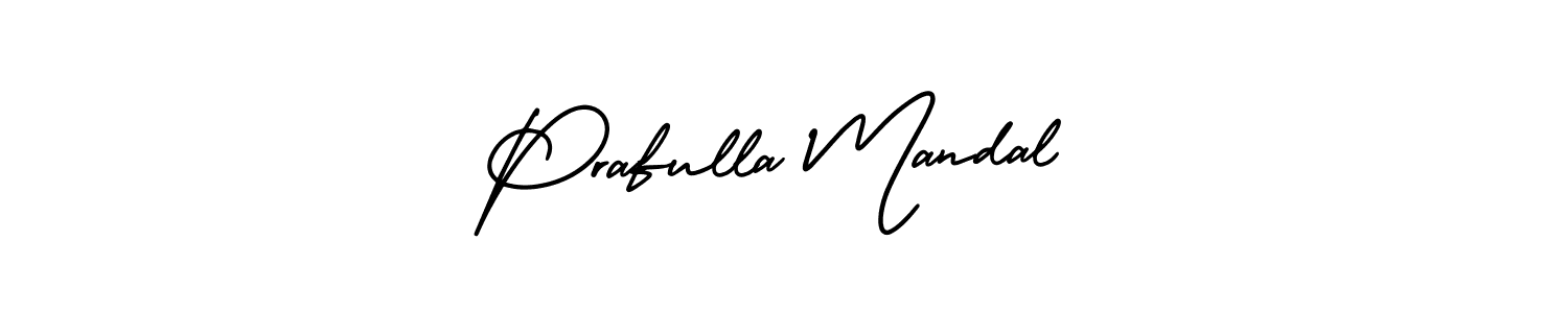It looks lik you need a new signature style for name Prafulla Mandal. Design unique handwritten (AmerikaSignatureDemo-Regular) signature with our free signature maker in just a few clicks. Prafulla Mandal signature style 3 images and pictures png