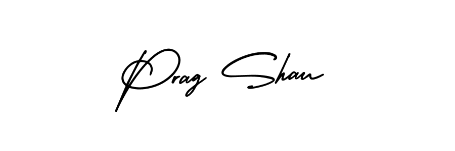 Make a beautiful signature design for name Prag Shau. With this signature (AmerikaSignatureDemo-Regular) style, you can create a handwritten signature for free. Prag Shau signature style 3 images and pictures png