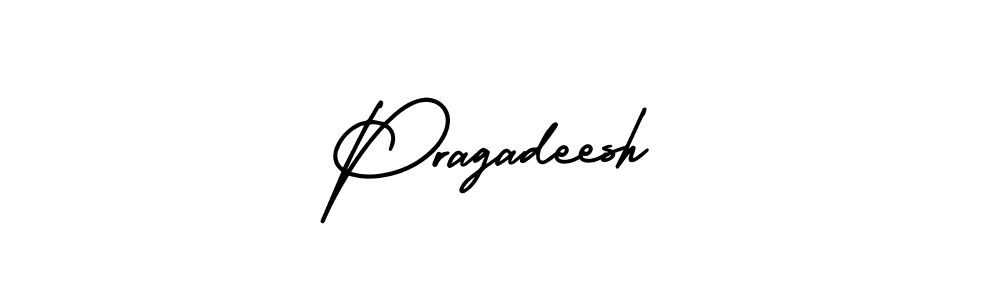 AmerikaSignatureDemo-Regular is a professional signature style that is perfect for those who want to add a touch of class to their signature. It is also a great choice for those who want to make their signature more unique. Get Pragadeesh name to fancy signature for free. Pragadeesh signature style 3 images and pictures png