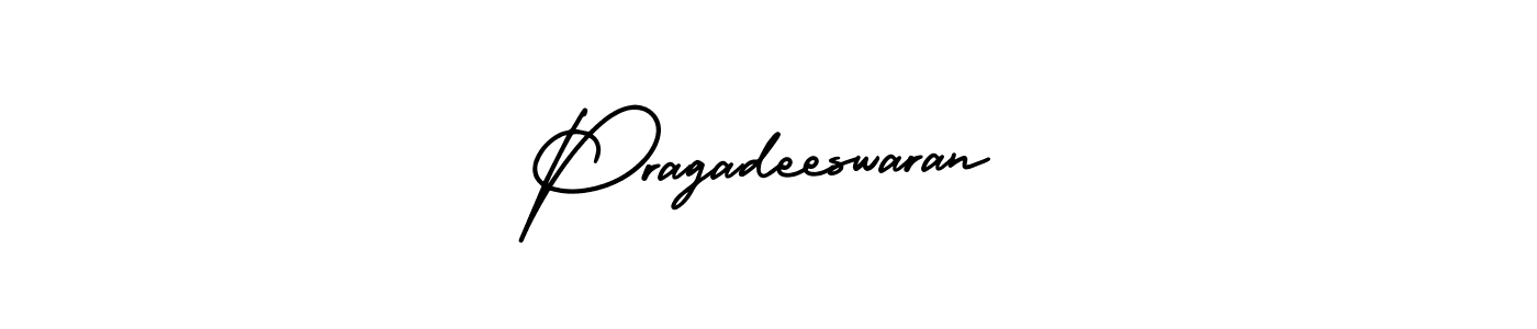 Create a beautiful signature design for name Pragadeeswaran. With this signature (AmerikaSignatureDemo-Regular) fonts, you can make a handwritten signature for free. Pragadeeswaran signature style 3 images and pictures png