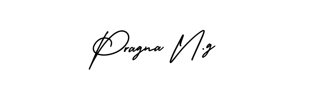 Make a beautiful signature design for name Pragna N.g. With this signature (AmerikaSignatureDemo-Regular) style, you can create a handwritten signature for free. Pragna N.g signature style 3 images and pictures png