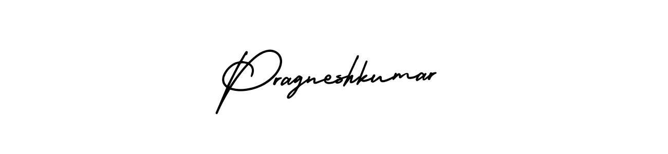 Make a beautiful signature design for name Pragneshkumar. With this signature (AmerikaSignatureDemo-Regular) style, you can create a handwritten signature for free. Pragneshkumar signature style 3 images and pictures png