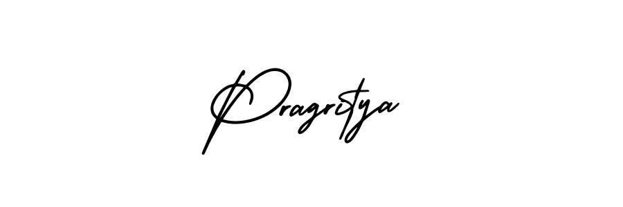 How to Draw Pragritya signature style? AmerikaSignatureDemo-Regular is a latest design signature styles for name Pragritya. Pragritya signature style 3 images and pictures png