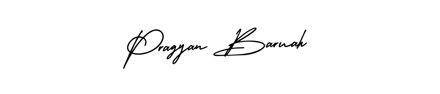 Design your own signature with our free online signature maker. With this signature software, you can create a handwritten (AmerikaSignatureDemo-Regular) signature for name Pragyan Baruah. Pragyan Baruah signature style 3 images and pictures png