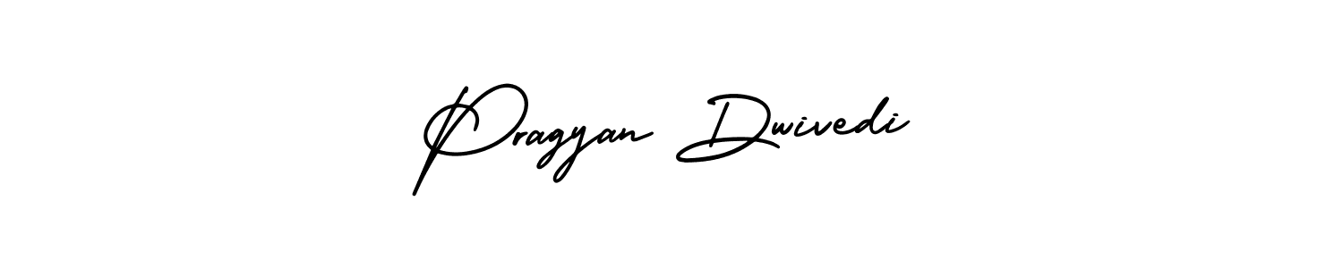 You should practise on your own different ways (AmerikaSignatureDemo-Regular) to write your name (Pragyan Dwivedi) in signature. don't let someone else do it for you. Pragyan Dwivedi signature style 3 images and pictures png