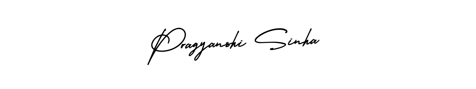 How to Draw Pragyanshi Sinha signature style? AmerikaSignatureDemo-Regular is a latest design signature styles for name Pragyanshi Sinha. Pragyanshi Sinha signature style 3 images and pictures png