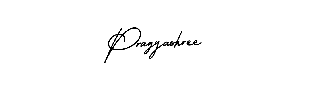 You should practise on your own different ways (AmerikaSignatureDemo-Regular) to write your name (Pragyashree) in signature. don't let someone else do it for you. Pragyashree signature style 3 images and pictures png