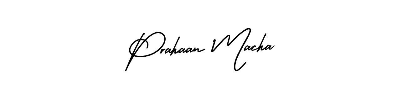 This is the best signature style for the Prahaan Macha name. Also you like these signature font (AmerikaSignatureDemo-Regular). Mix name signature. Prahaan Macha signature style 3 images and pictures png