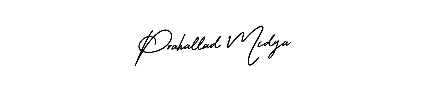 How to make Prahallad Midya signature? AmerikaSignatureDemo-Regular is a professional autograph style. Create handwritten signature for Prahallad Midya name. Prahallad Midya signature style 3 images and pictures png