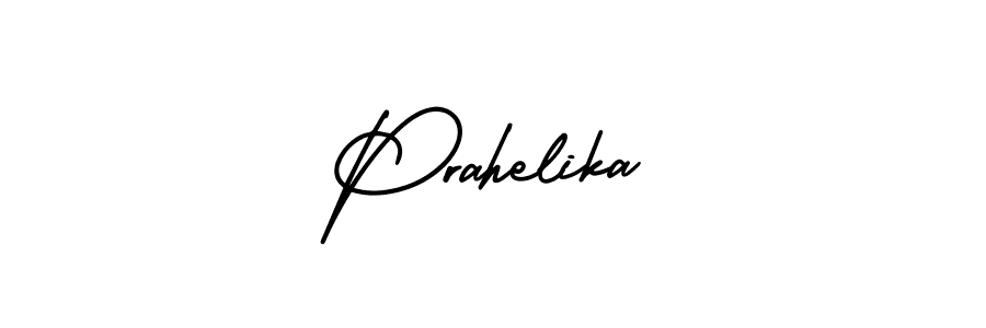 AmerikaSignatureDemo-Regular is a professional signature style that is perfect for those who want to add a touch of class to their signature. It is also a great choice for those who want to make their signature more unique. Get Prahelika name to fancy signature for free. Prahelika signature style 3 images and pictures png