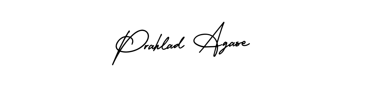 if you are searching for the best signature style for your name Prahlad Agase. so please give up your signature search. here we have designed multiple signature styles  using AmerikaSignatureDemo-Regular. Prahlad Agase signature style 3 images and pictures png