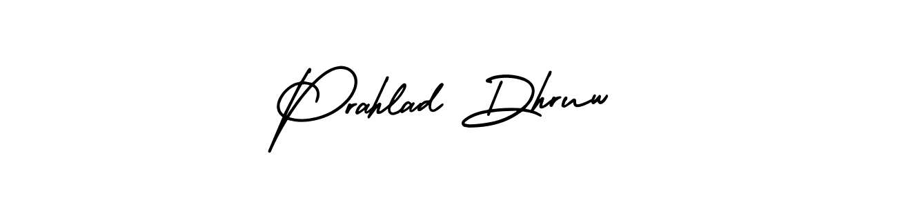 Make a beautiful signature design for name Prahlad Dhruw. With this signature (AmerikaSignatureDemo-Regular) style, you can create a handwritten signature for free. Prahlad Dhruw signature style 3 images and pictures png