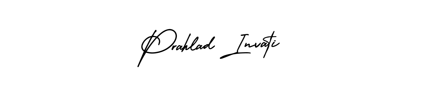Prahlad Invati stylish signature style. Best Handwritten Sign (AmerikaSignatureDemo-Regular) for my name. Handwritten Signature Collection Ideas for my name Prahlad Invati. Prahlad Invati signature style 3 images and pictures png