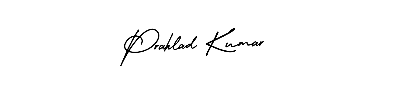 This is the best signature style for the Prahlad Kumar name. Also you like these signature font (AmerikaSignatureDemo-Regular). Mix name signature. Prahlad Kumar signature style 3 images and pictures png