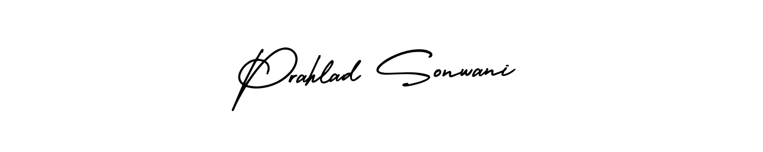 Prahlad Sonwani stylish signature style. Best Handwritten Sign (AmerikaSignatureDemo-Regular) for my name. Handwritten Signature Collection Ideas for my name Prahlad Sonwani. Prahlad Sonwani signature style 3 images and pictures png