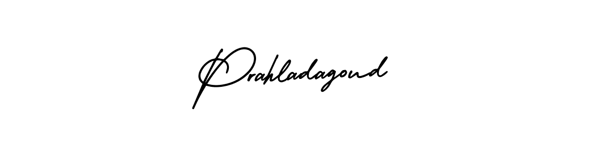 Also You can easily find your signature by using the search form. We will create Prahladagoud name handwritten signature images for you free of cost using AmerikaSignatureDemo-Regular sign style. Prahladagoud signature style 3 images and pictures png
