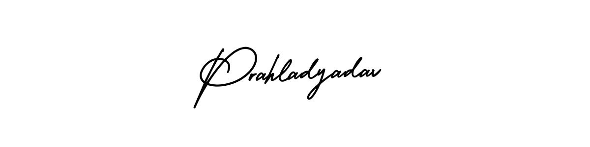 Also You can easily find your signature by using the search form. We will create Prahladyadav name handwritten signature images for you free of cost using AmerikaSignatureDemo-Regular sign style. Prahladyadav signature style 3 images and pictures png
