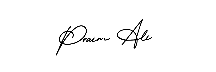 Design your own signature with our free online signature maker. With this signature software, you can create a handwritten (AmerikaSignatureDemo-Regular) signature for name Praim Ali. Praim Ali signature style 3 images and pictures png