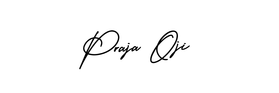 Also You can easily find your signature by using the search form. We will create Praja Oji name handwritten signature images for you free of cost using AmerikaSignatureDemo-Regular sign style. Praja Oji signature style 3 images and pictures png