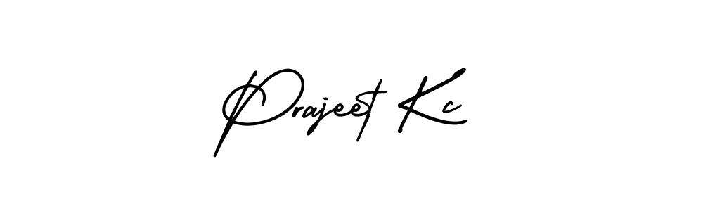 Design your own signature with our free online signature maker. With this signature software, you can create a handwritten (AmerikaSignatureDemo-Regular) signature for name Prajeet Kc. Prajeet Kc signature style 3 images and pictures png