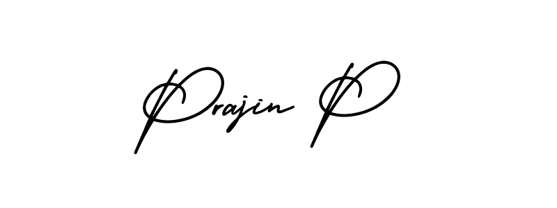 Make a short Prajin P signature style. Manage your documents anywhere anytime using AmerikaSignatureDemo-Regular. Create and add eSignatures, submit forms, share and send files easily. Prajin P signature style 3 images and pictures png