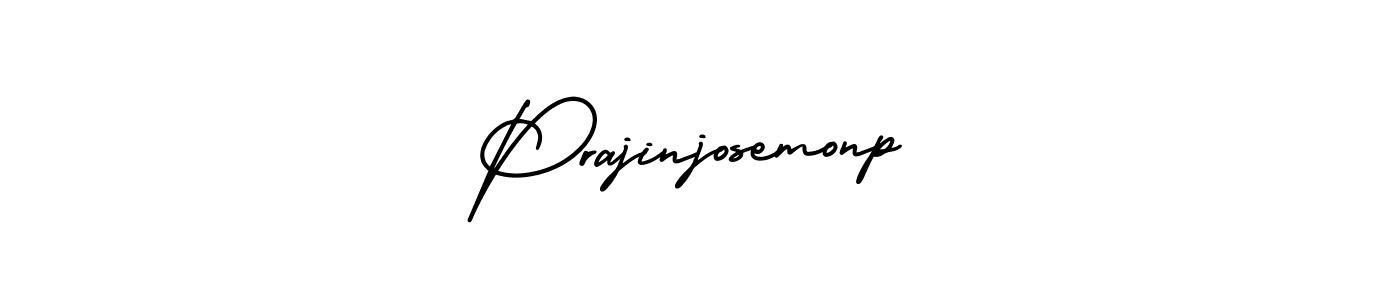 Make a beautiful signature design for name Prajinjosemonp. With this signature (AmerikaSignatureDemo-Regular) style, you can create a handwritten signature for free. Prajinjosemonp signature style 3 images and pictures png