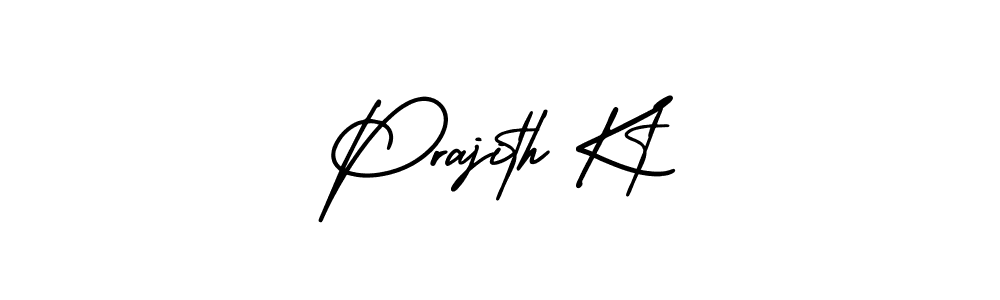 Make a beautiful signature design for name Prajith Kt. With this signature (AmerikaSignatureDemo-Regular) style, you can create a handwritten signature for free. Prajith Kt signature style 3 images and pictures png
