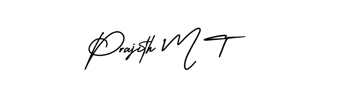 if you are searching for the best signature style for your name Prajith M T. so please give up your signature search. here we have designed multiple signature styles  using AmerikaSignatureDemo-Regular. Prajith M T signature style 3 images and pictures png