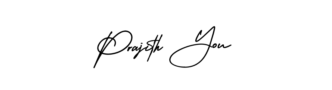 AmerikaSignatureDemo-Regular is a professional signature style that is perfect for those who want to add a touch of class to their signature. It is also a great choice for those who want to make their signature more unique. Get Prajith You name to fancy signature for free. Prajith You signature style 3 images and pictures png