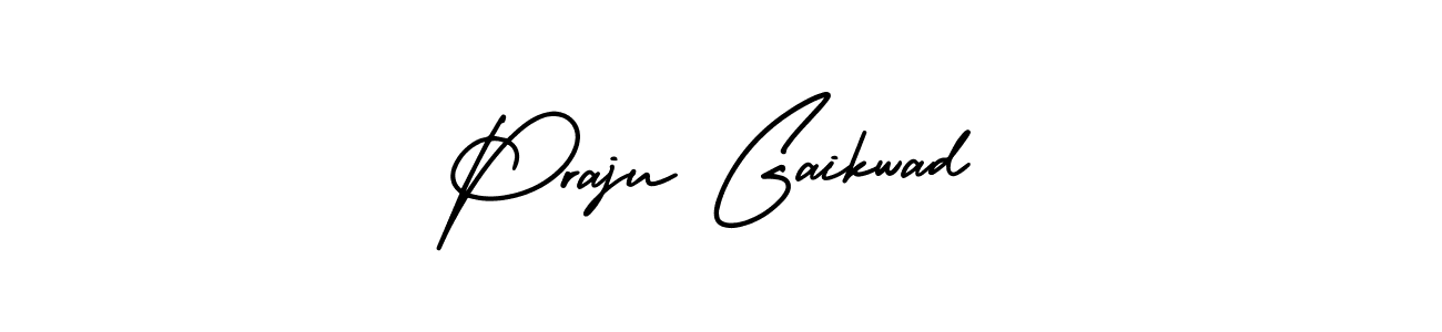 Also You can easily find your signature by using the search form. We will create Praju Gaikwad name handwritten signature images for you free of cost using AmerikaSignatureDemo-Regular sign style. Praju Gaikwad signature style 3 images and pictures png