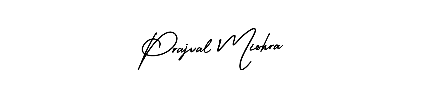 Prajval Mishra stylish signature style. Best Handwritten Sign (AmerikaSignatureDemo-Regular) for my name. Handwritten Signature Collection Ideas for my name Prajval Mishra. Prajval Mishra signature style 3 images and pictures png