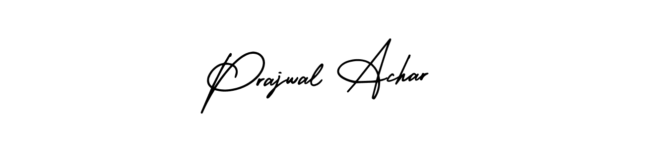 Similarly AmerikaSignatureDemo-Regular is the best handwritten signature design. Signature creator online .You can use it as an online autograph creator for name Prajwal Achar. Prajwal Achar signature style 3 images and pictures png