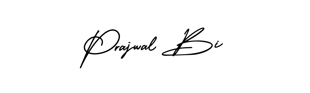 Create a beautiful signature design for name Prajwal Bi. With this signature (AmerikaSignatureDemo-Regular) fonts, you can make a handwritten signature for free. Prajwal Bi signature style 3 images and pictures png