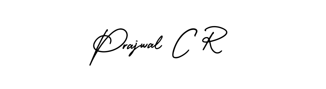 Design your own signature with our free online signature maker. With this signature software, you can create a handwritten (AmerikaSignatureDemo-Regular) signature for name Prajwal C R. Prajwal C R signature style 3 images and pictures png