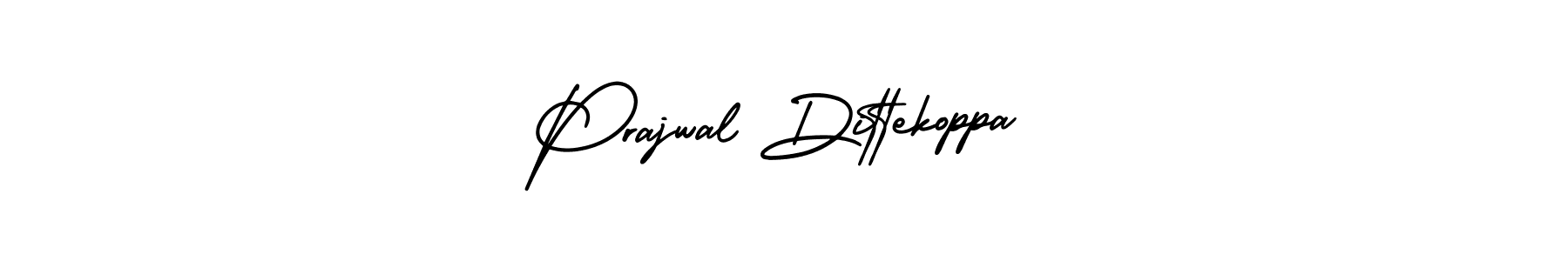 How to Draw Prajwal Dittekoppa signature style? AmerikaSignatureDemo-Regular is a latest design signature styles for name Prajwal Dittekoppa. Prajwal Dittekoppa signature style 3 images and pictures png