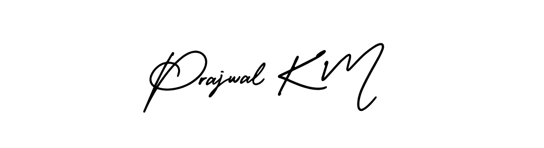 AmerikaSignatureDemo-Regular is a professional signature style that is perfect for those who want to add a touch of class to their signature. It is also a great choice for those who want to make their signature more unique. Get Prajwal K M name to fancy signature for free. Prajwal K M signature style 3 images and pictures png