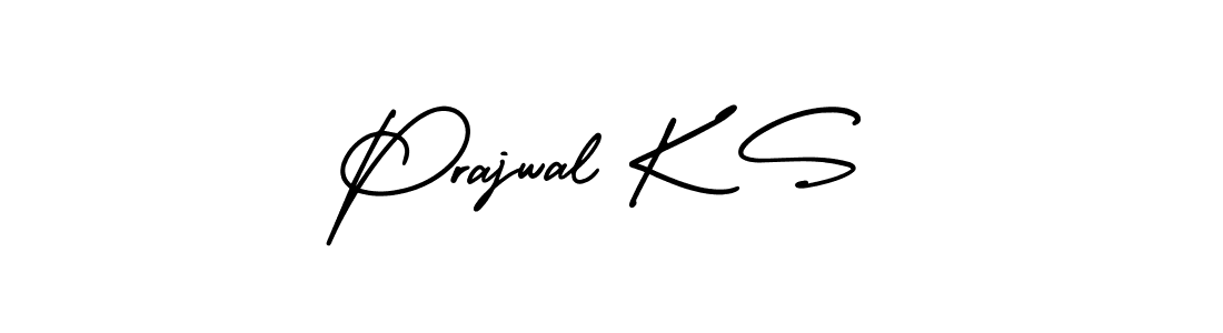 Also You can easily find your signature by using the search form. We will create Prajwal K S name handwritten signature images for you free of cost using AmerikaSignatureDemo-Regular sign style. Prajwal K S signature style 3 images and pictures png